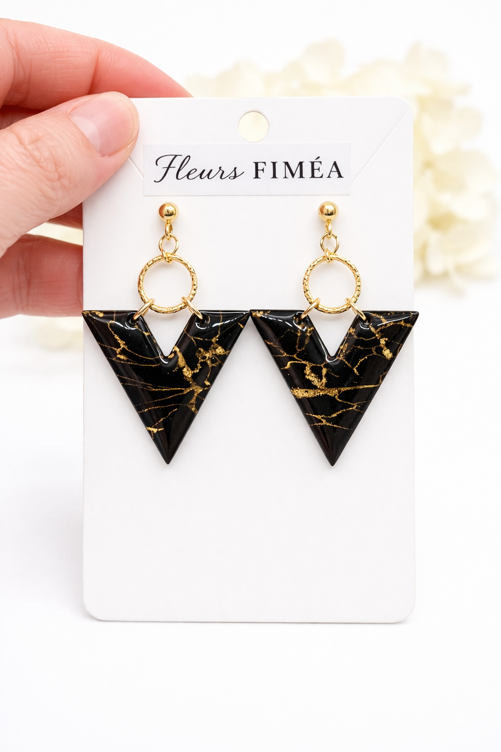 Boucles d’oreilles dorées petites TRIANA – bijou femme