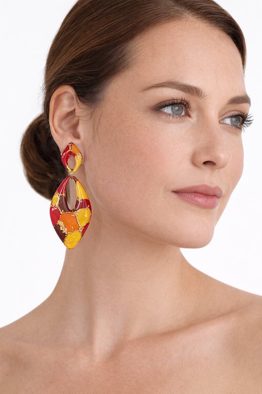 Boucles d’oreilles dorées AURORE SOLEA – bijou femme