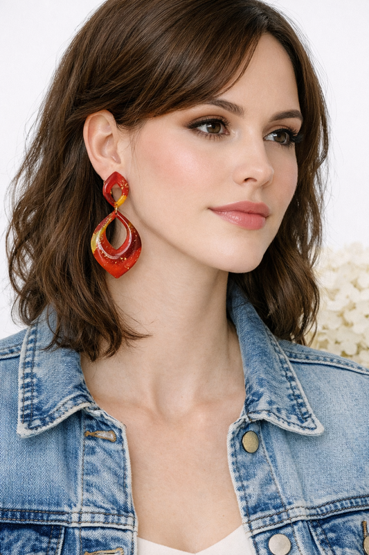 Boucles d’oreilles dorées ARÈS SOLEA. – bijou femme