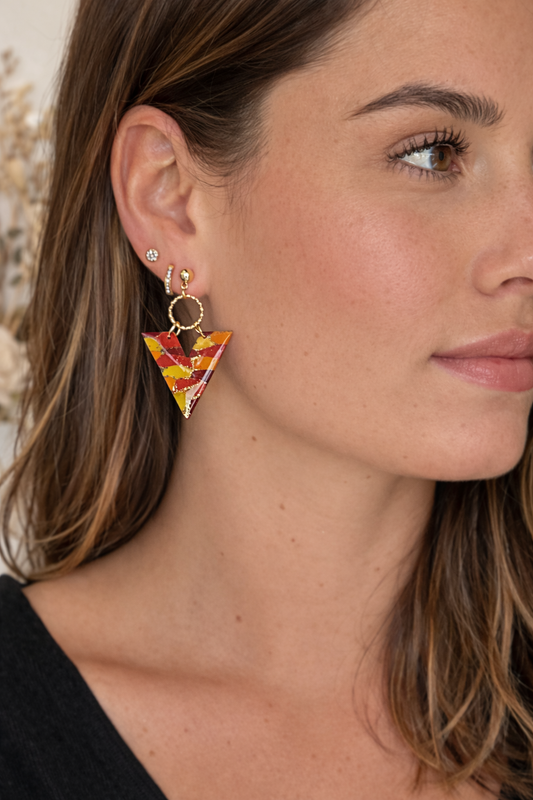 Boucles d’oreilles dorées TRIANA SOLEA – bijou femme