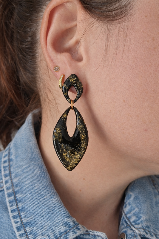 Boucles d’oreilles dorées AURORE – bijou femme