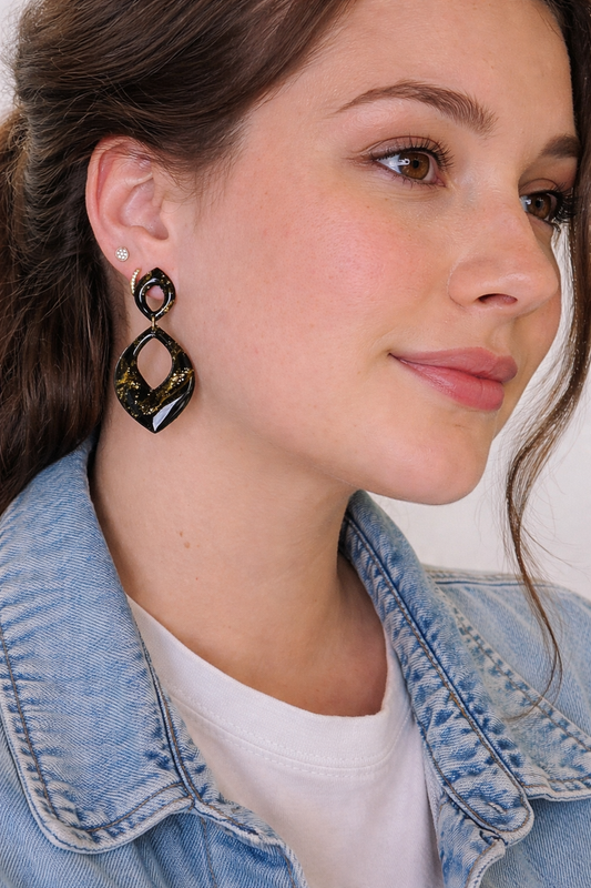 Boucles d’oreilles dorées ARÈS – bijou femme