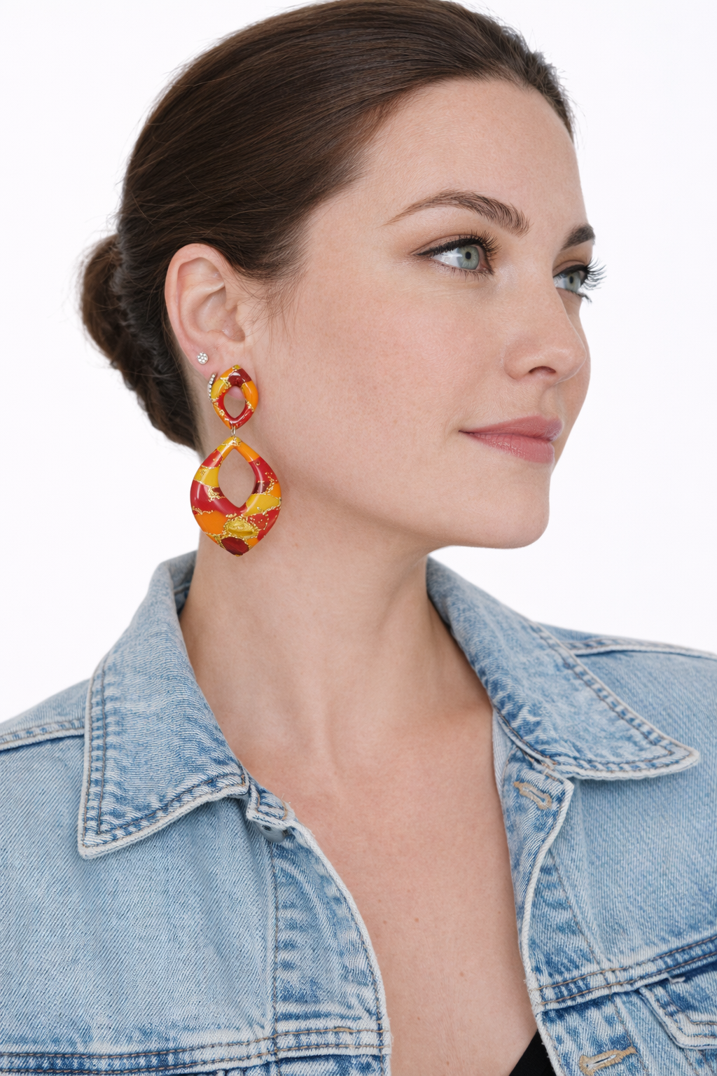Boucles d’oreilles dorées ARÈS SOLEA – bijou femme