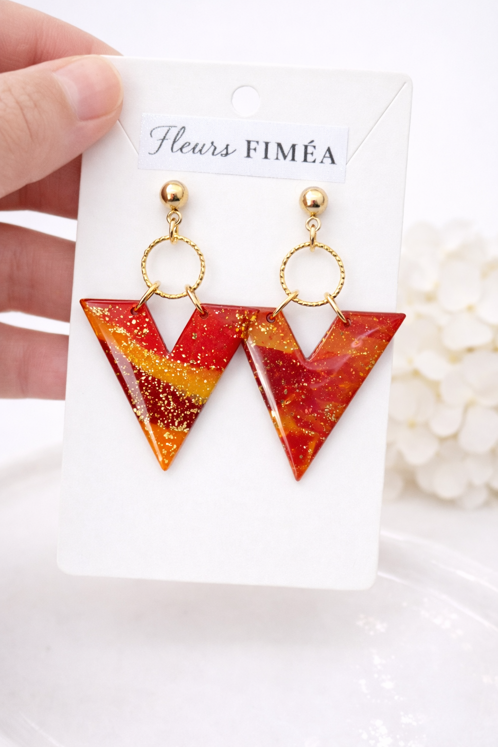 Boucles d’oreilles dorées TRIANA SOLEA – bijou femme