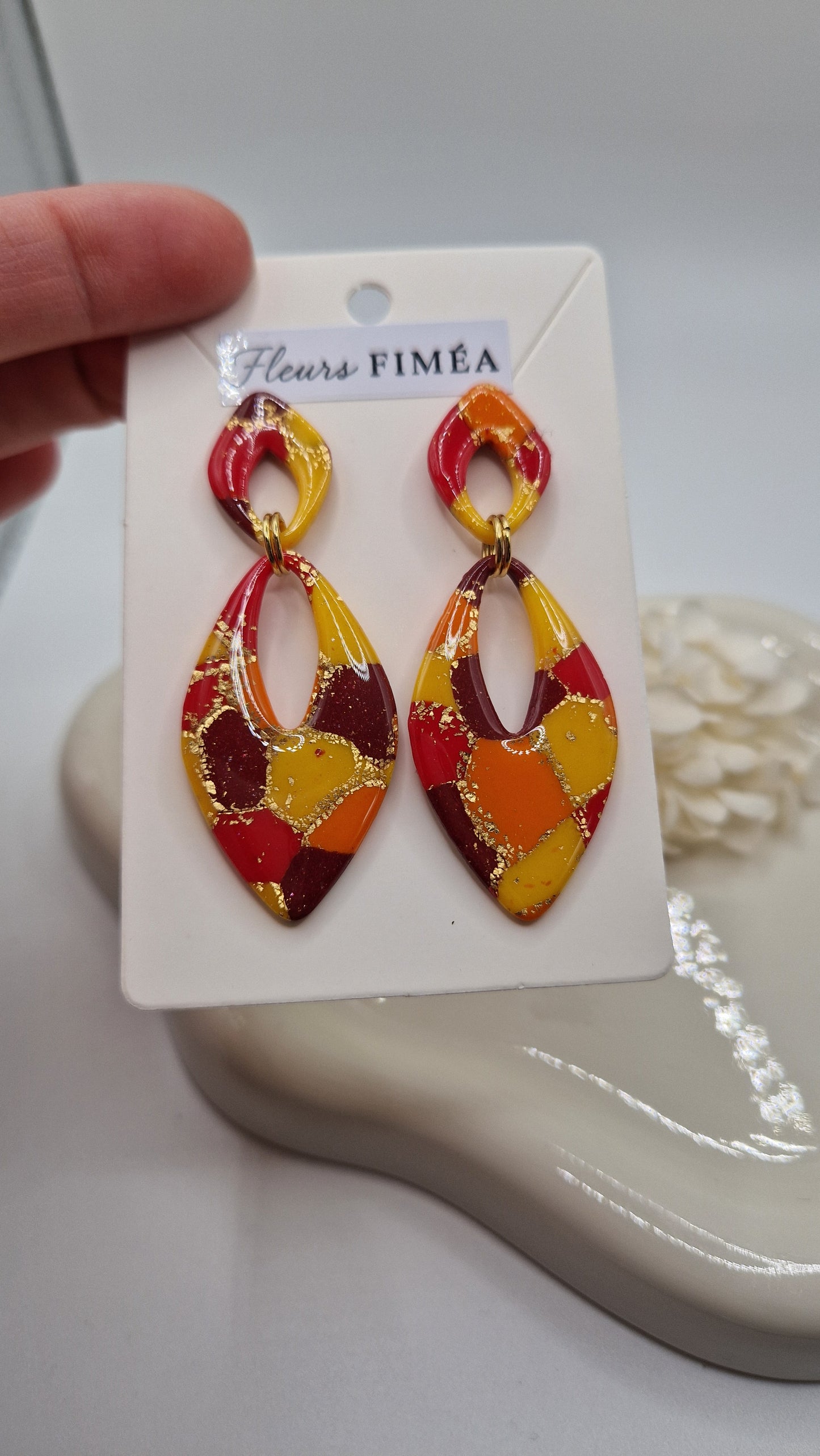 Boucles d’oreilles dorées AURORE SOLEA – bijou femme