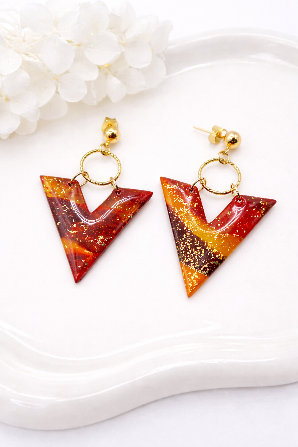 Boucles d’oreilles dorées TRIANA SOLEA – bijou femme