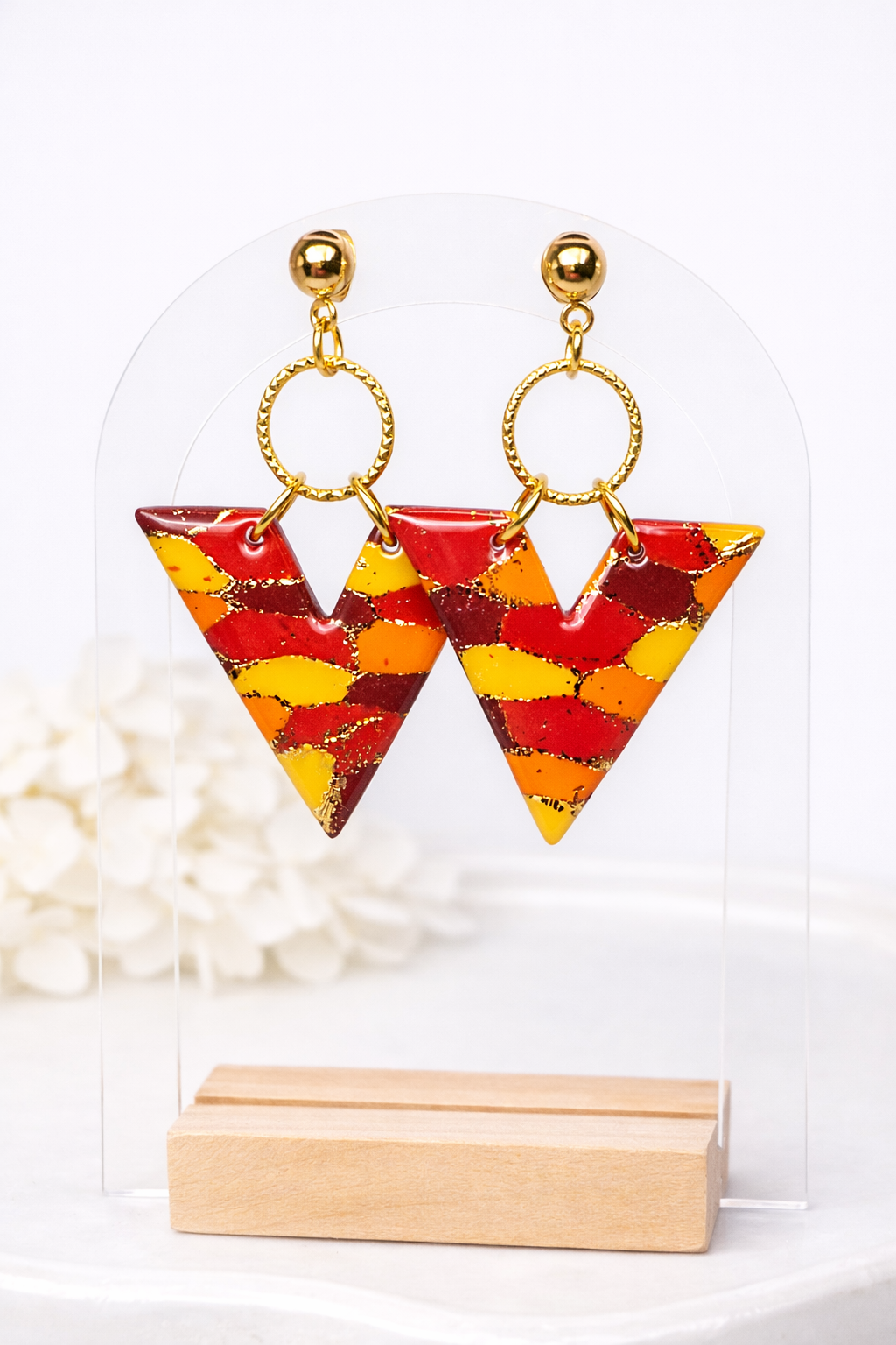 Boucles d’oreilles dorées TRIANA SOLEA – bijou femme