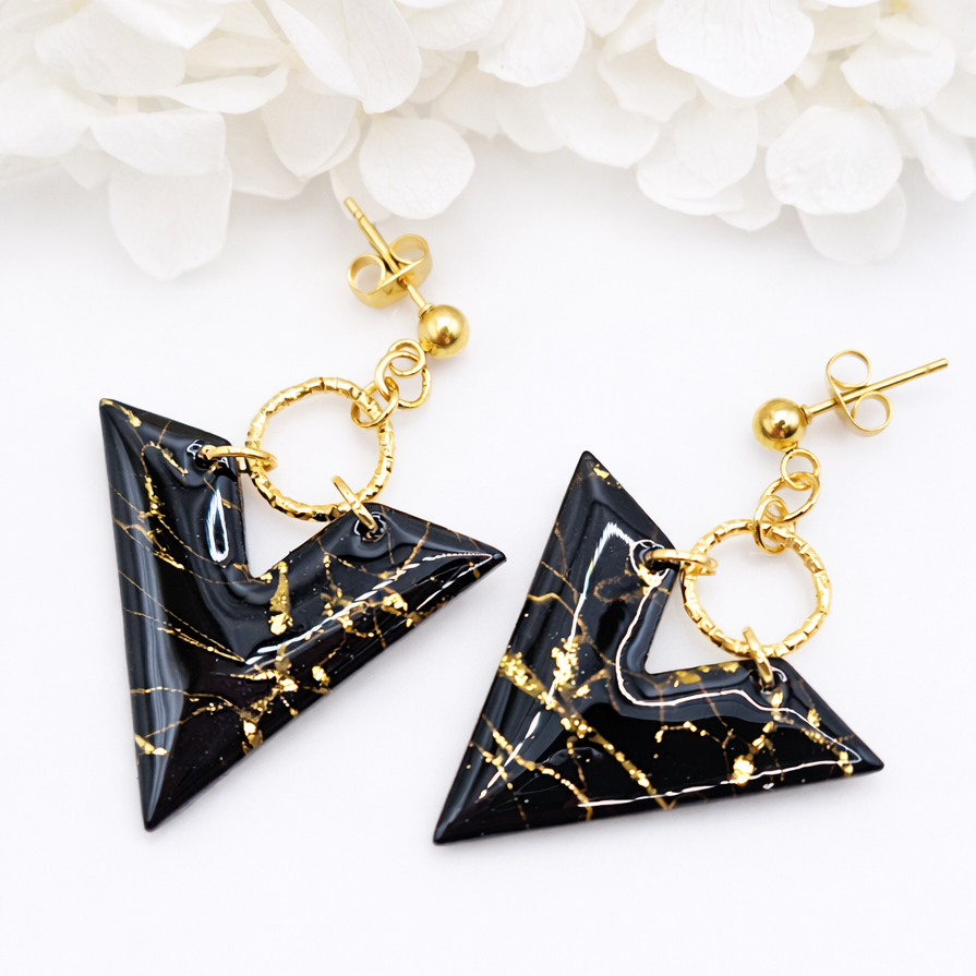 Boucles d’oreilles dorées petites TRIANA – bijou femme