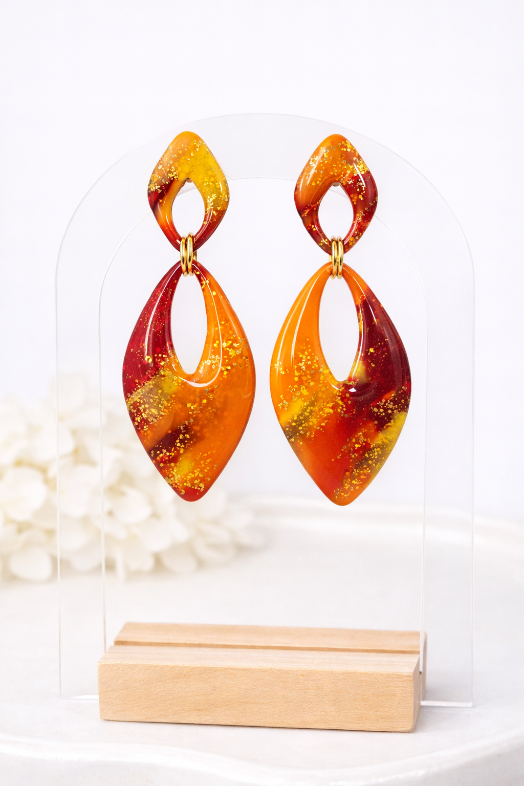 Boucles d’oreilles dorées AURORE SOLEA – bijou femme
