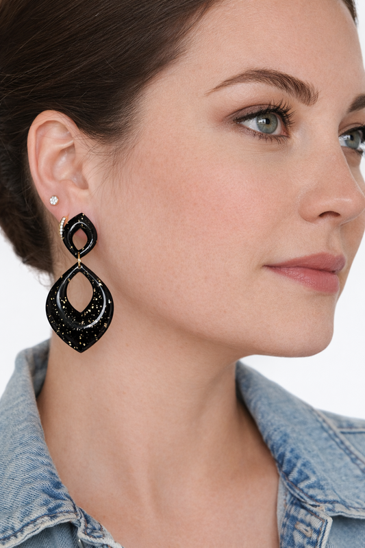 Boucles d’oreilles dorées ARÈS – bijou femme