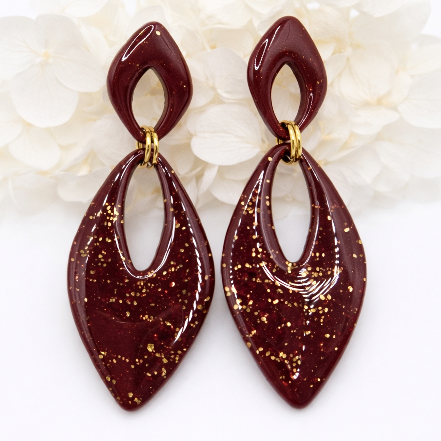 Boucles d’oreilles dorées AURORE – bijou femme