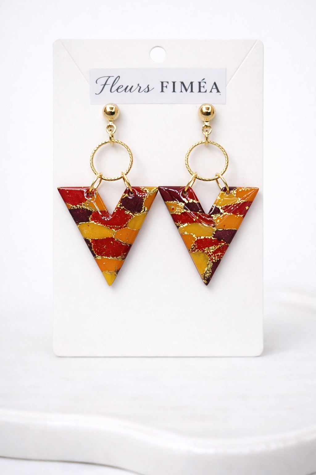 Boucles d’oreilles dorées TRIANA SOLEA – bijou femme