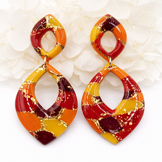 Boucles d’oreilles dorées ARÈS SOLEA – bijou femme