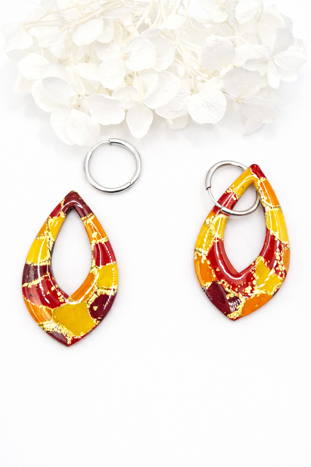 Boucles d’oreilles interchangeables ORIA SOLEA – (vendues SANS créoles)