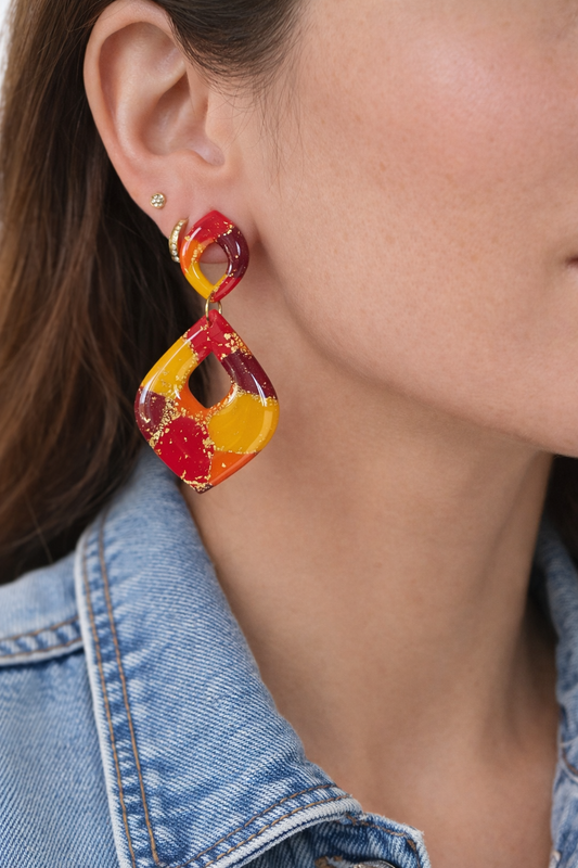 Boucles d’oreilles dorées LYSÉA SOLEA – bijou femme