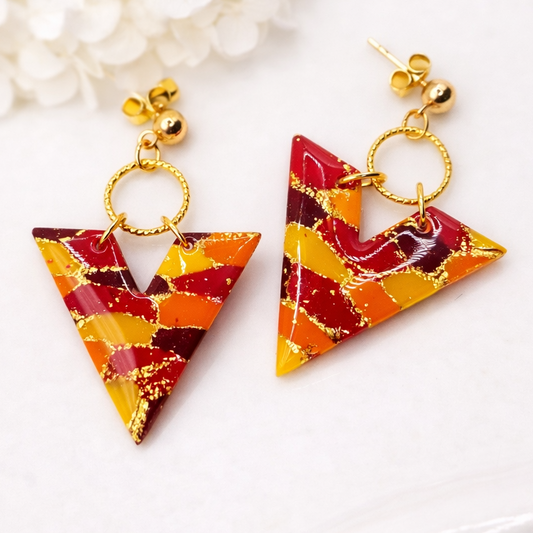Boucles d’oreilles dorées TRIANA SOLEA – bijou femme