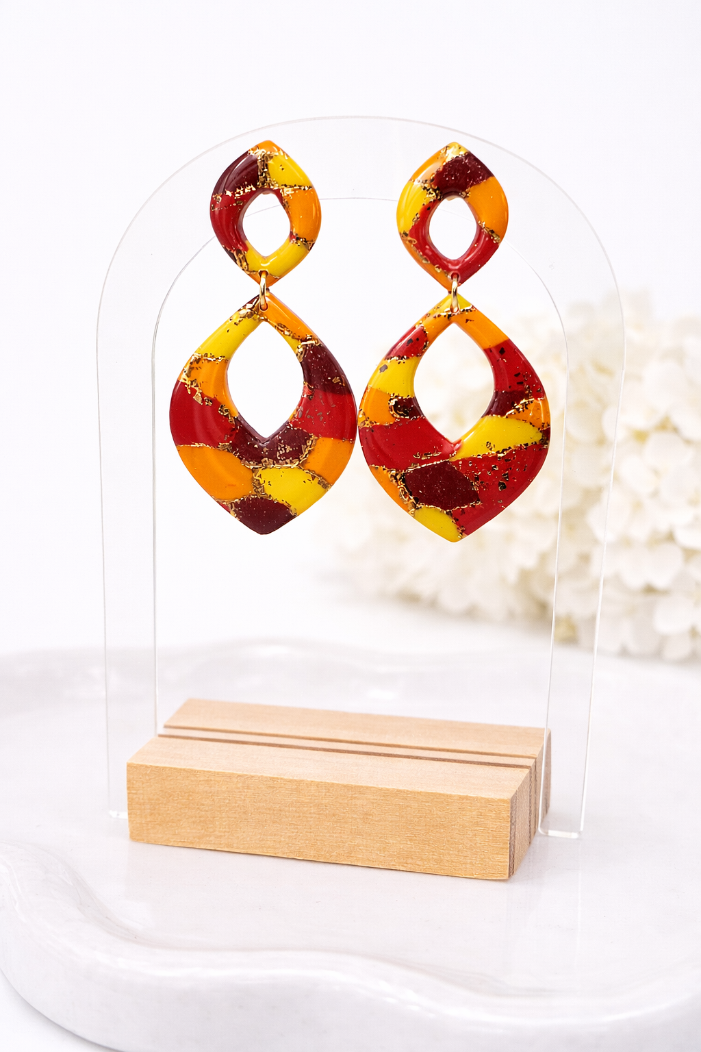 Boucles d’oreilles dorées ARÈS SOLEA – bijou femme