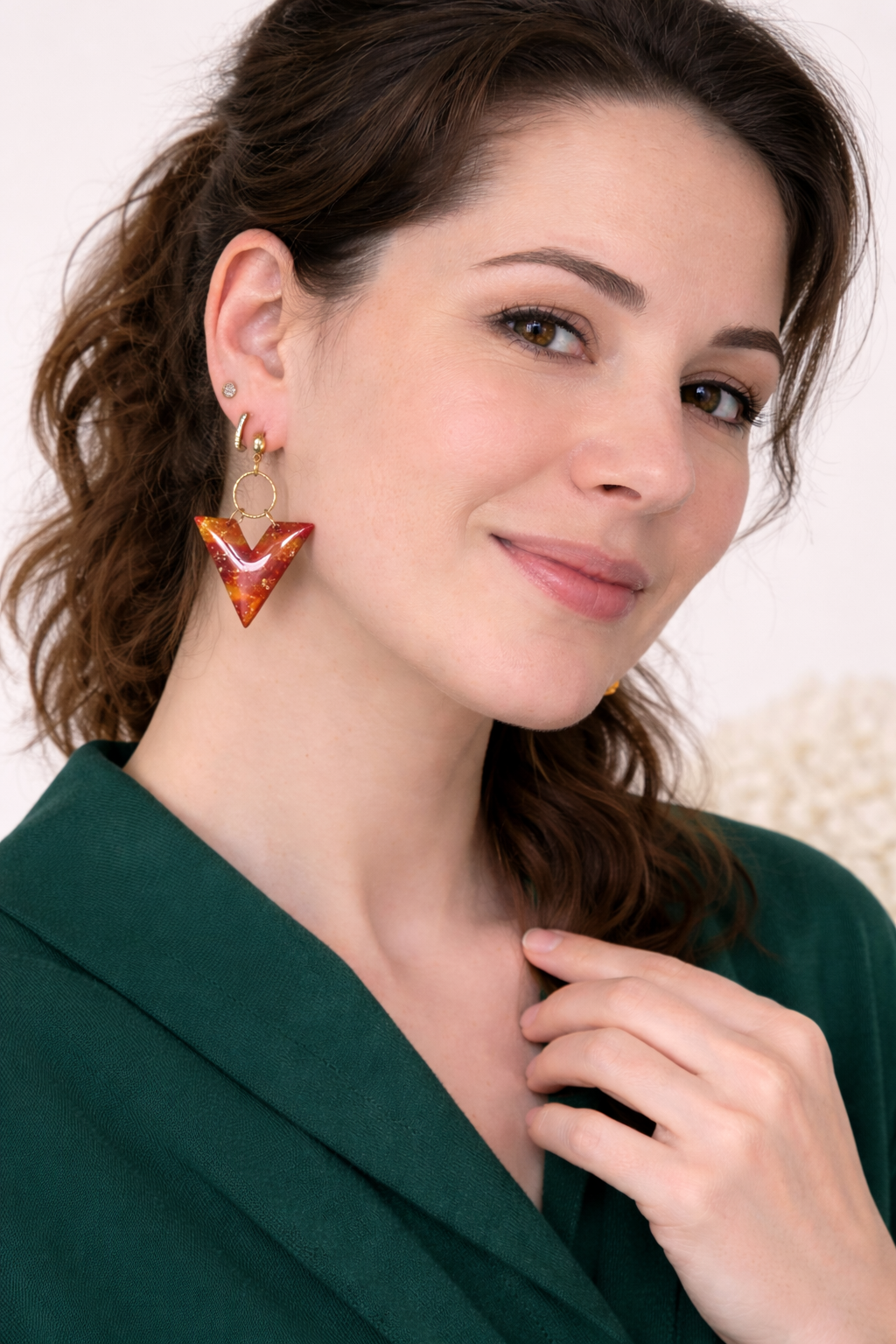 Boucles d’oreilles dorées TRIANA SOLEA – bijou femme