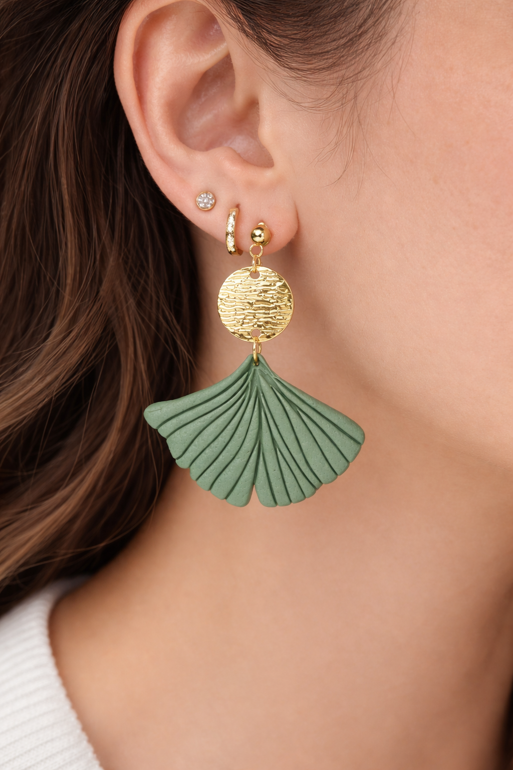 Boucles d’oreilles dorées ALBA - bijou pour femme