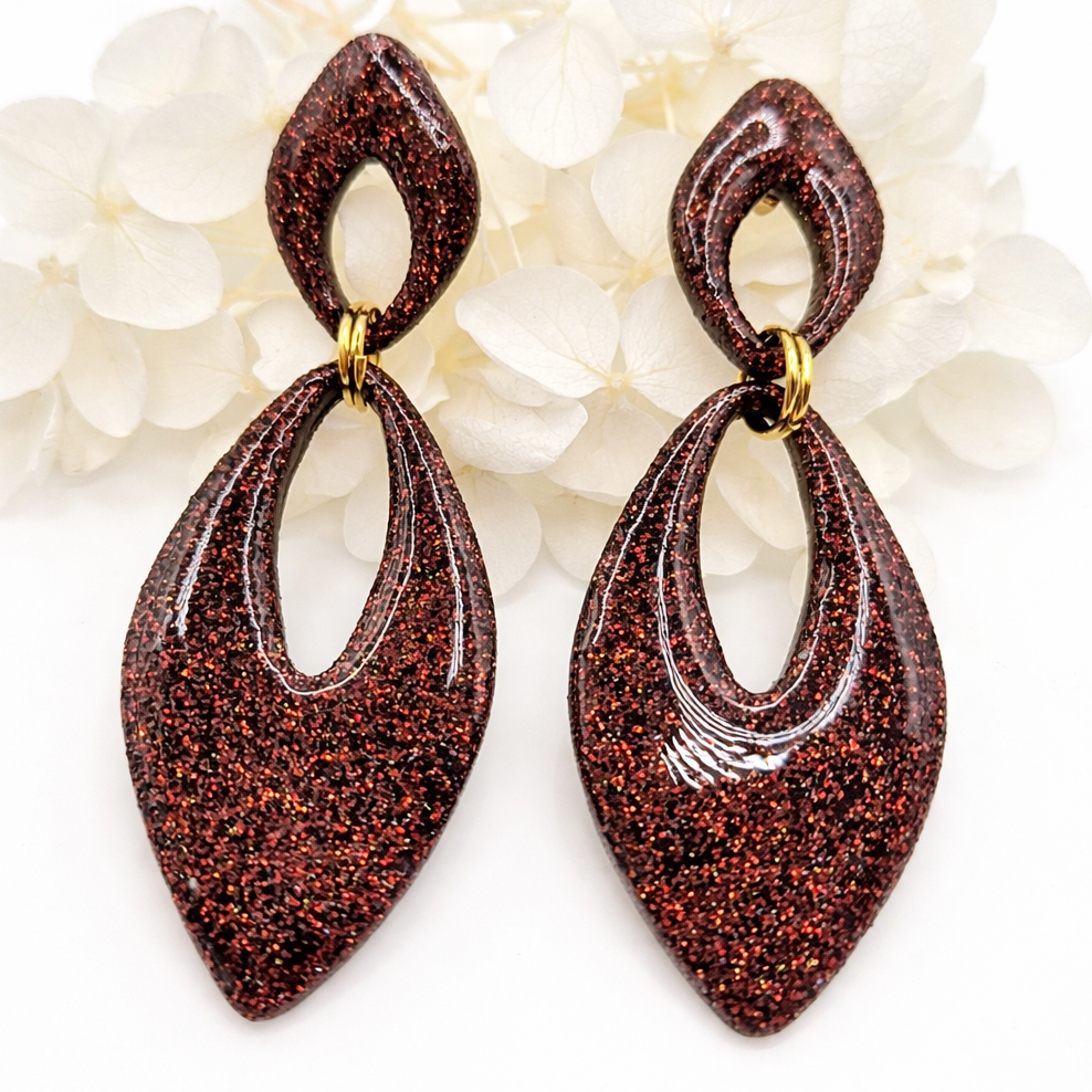 Boucles d’oreilles dorées AURORE – bijou femme
