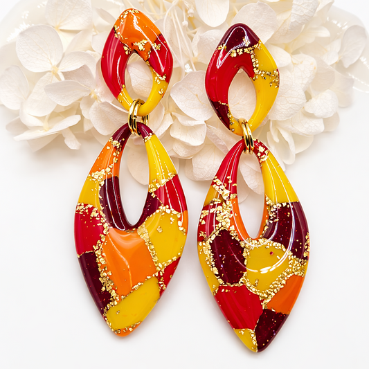 Boucles d’oreilles dorées AURORE SOLEA – bijou femme