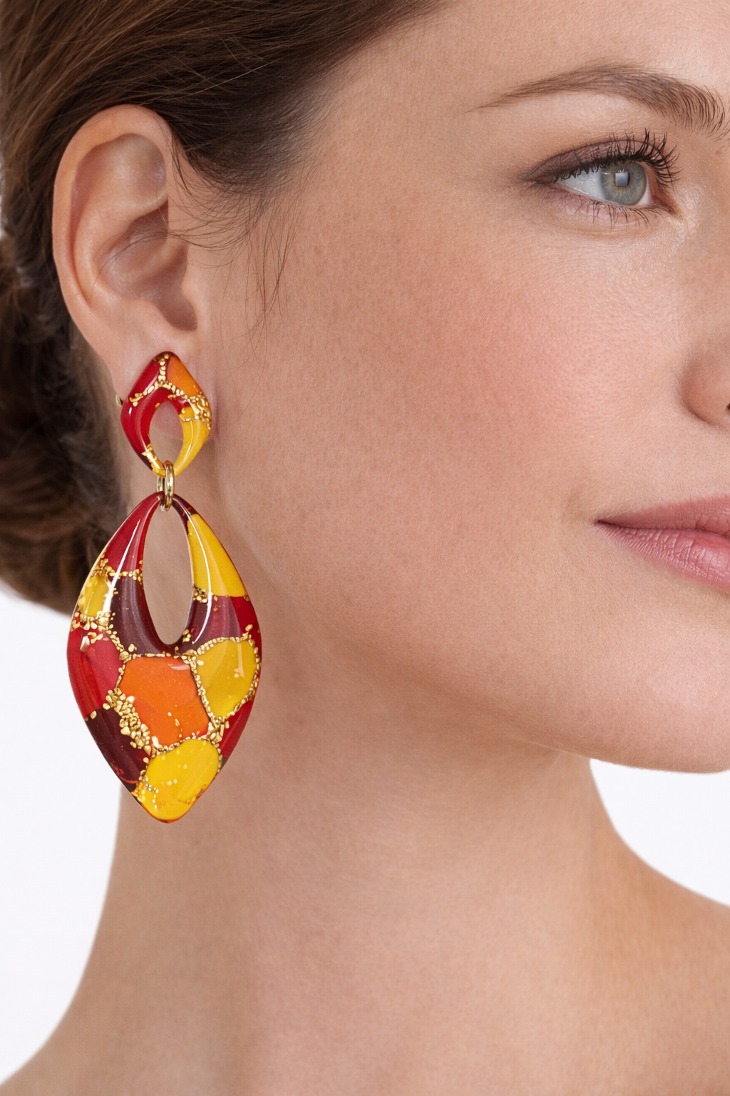 Boucles d’oreilles dorées AURORE SOLEA – bijou femme