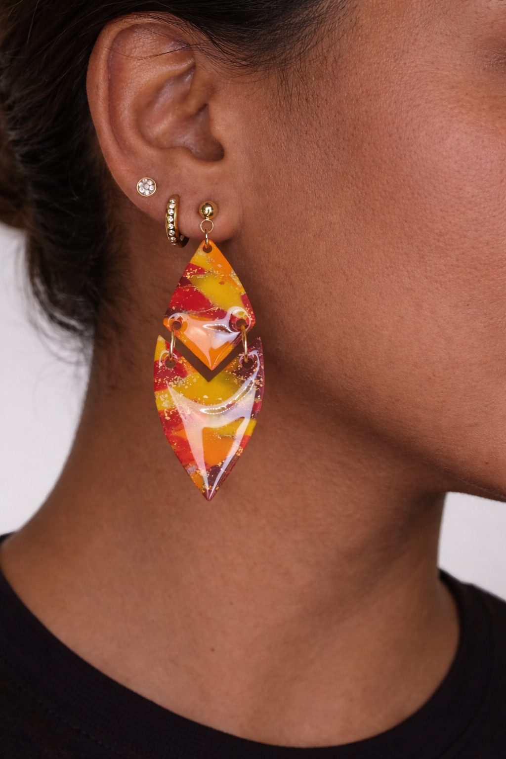Boucles d’oreilles dorées LYRA SOLÉA – bijou femme