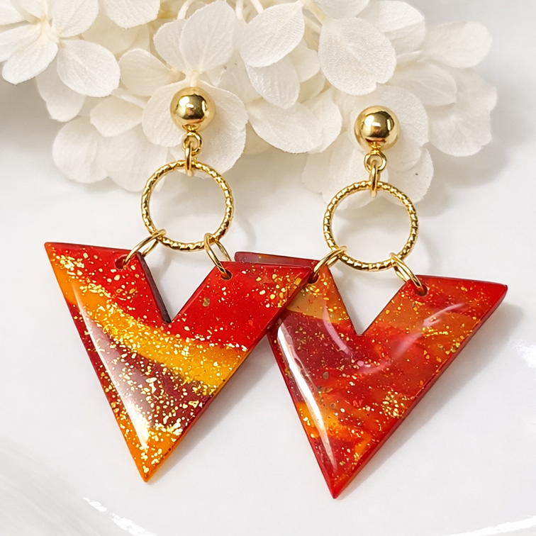 Boucles d’oreilles dorées TRIANA SOLEA – bijou femme