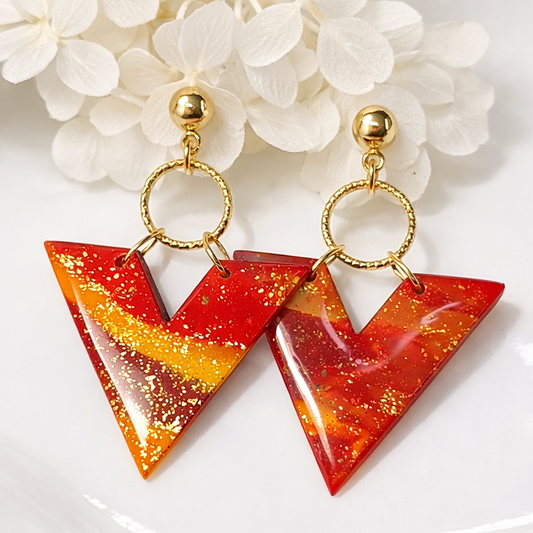 Boucles d’oreilles dorées TRIANA SOLEA – bijou femme